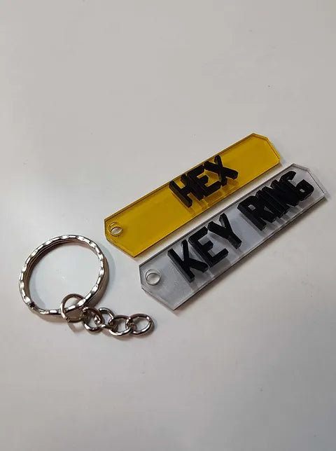 Lambo Hex 4D Keyring