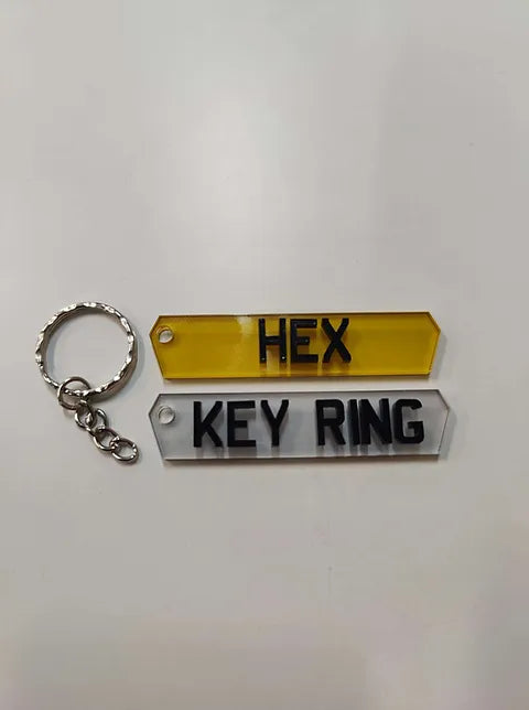 Lambo Hex 4D Keyring