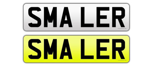 16” Standard Short Number Plates - Road Legal